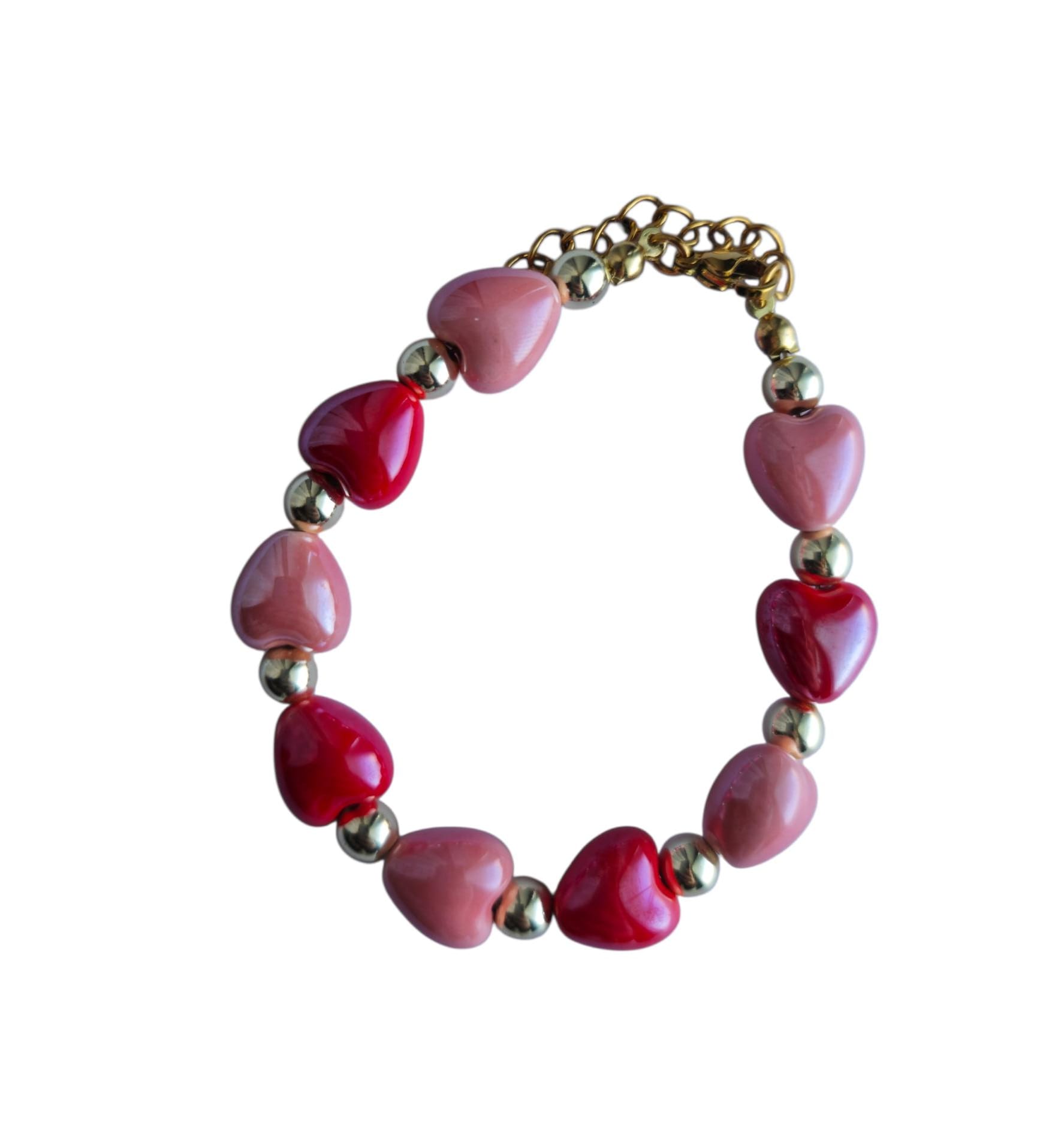 SET4 Bracciale cuori in ceramica - immagine 1